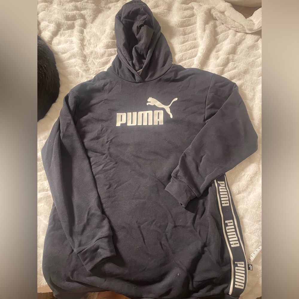 PUMA womens Black Hoodie dress